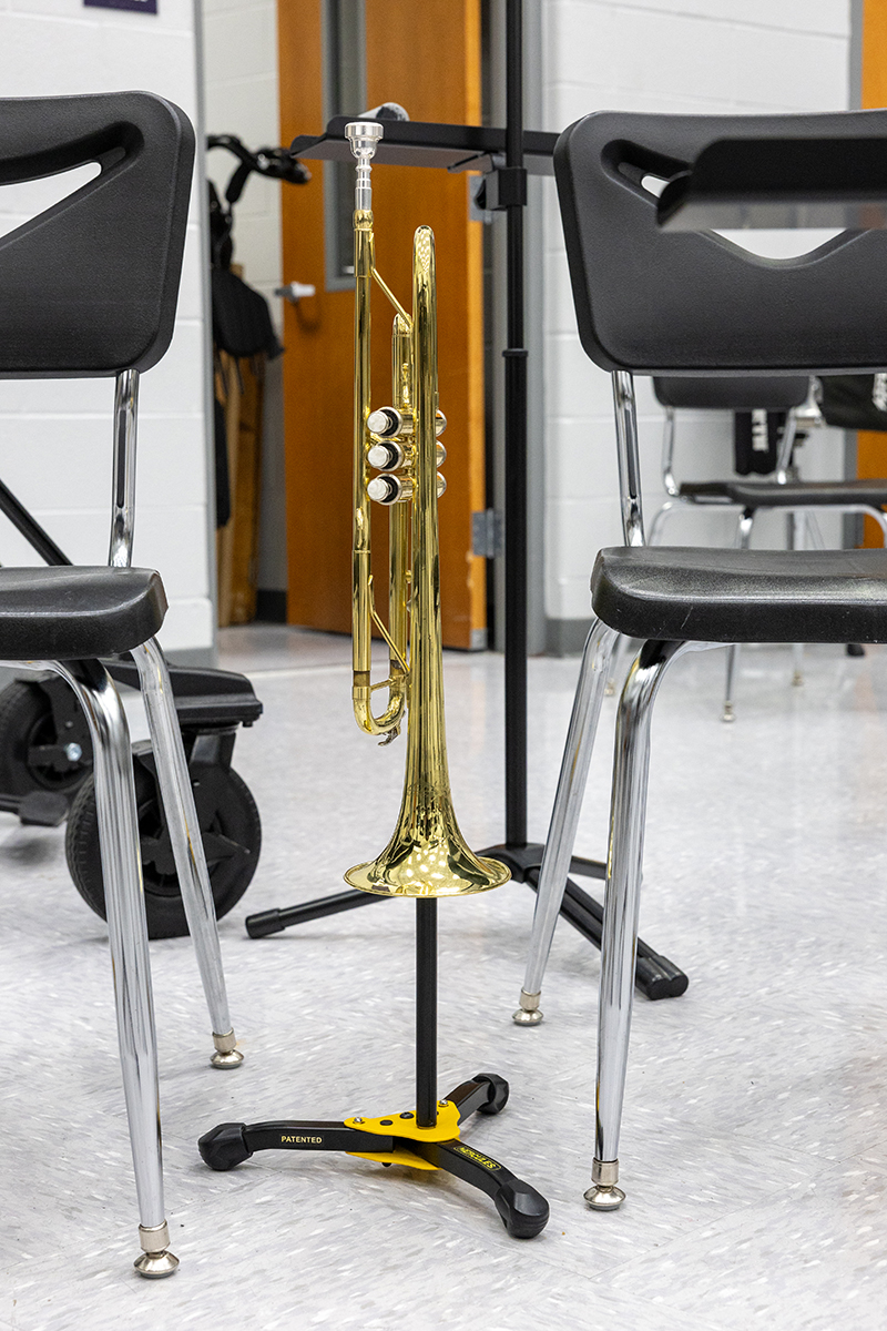 Trumpet on DS510BB Stand