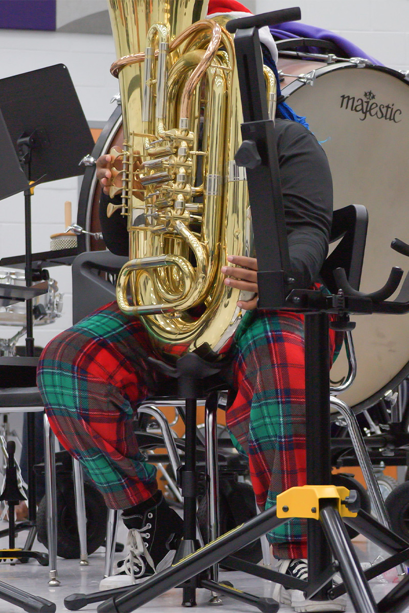 Tuba on a DS553B Stand